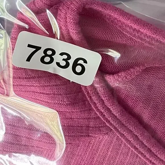 Jenni NEW Womens Long Sleeve Night Shirt PJ Top Size M Pink Tease Notched V-Neck - Picture 6 of 6